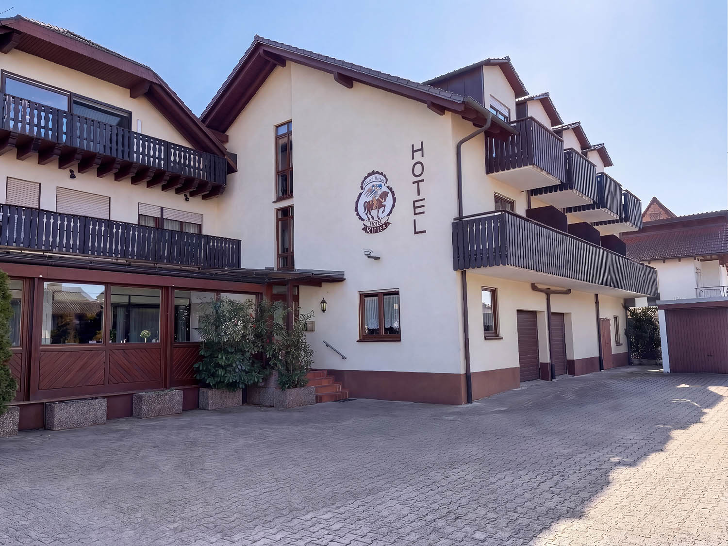 Hotel Zum Ritter Außenansicht in Ubstadt-Weiher